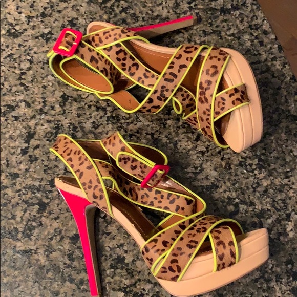 Jessica Simpson Shoes - Jessica Simpson platform stilettos leopard 10